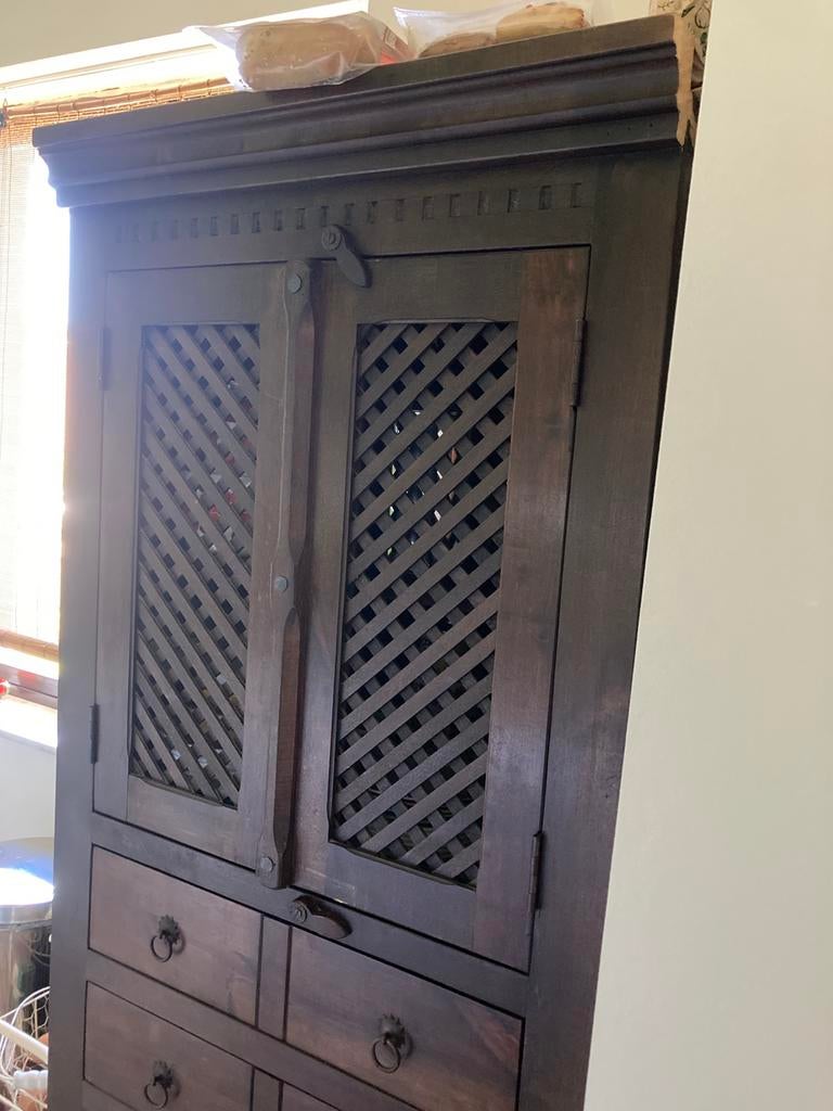 Apothekerskast, Ophalen, 50 tot 100 cm, Zo goed als nieuw, Met lade(s)