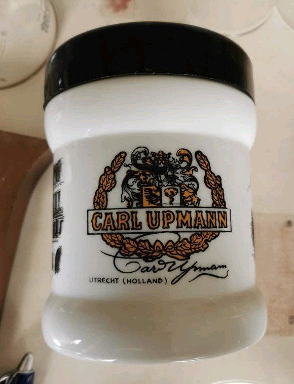 Vintage voorraadpot tabak Carl Upmann Utrecht, Antiek en Kunst, Ophalen