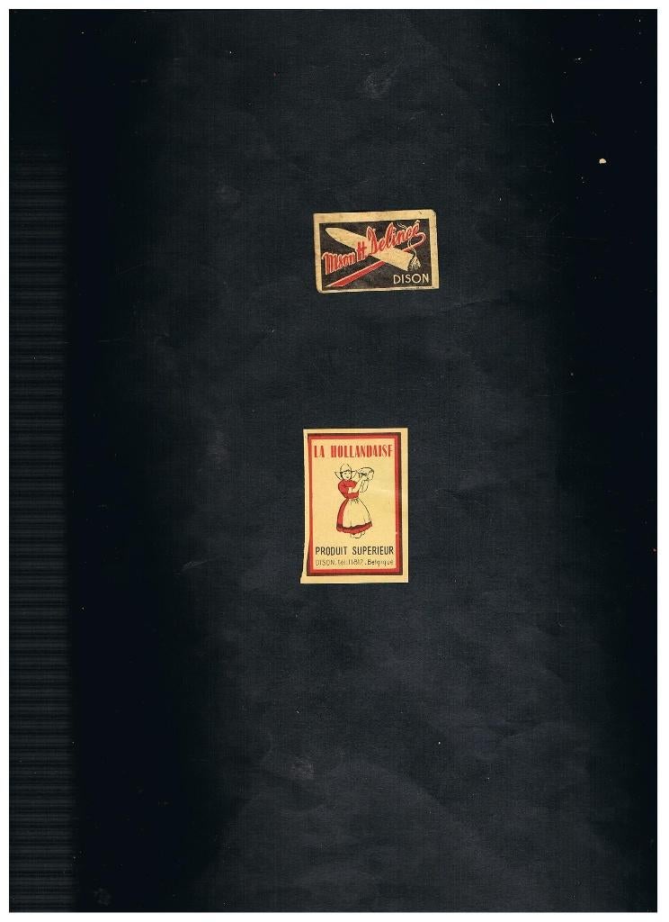 ÉTIQUETTES ANCIENNES EDISON, Envoi, Comme neuf, Boîtes ou marques d'allumettes