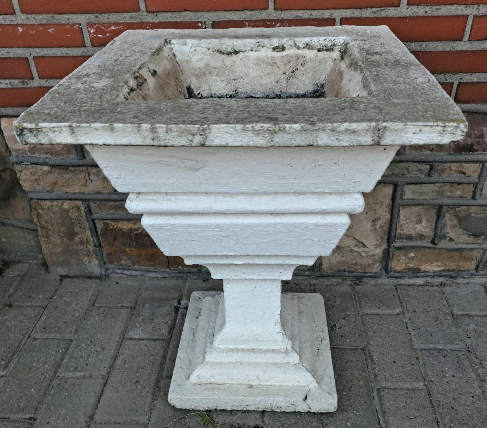 bloembak in beton, Tuin en Terras, Ophalen, Gebruikt, Vierkant, Balkon