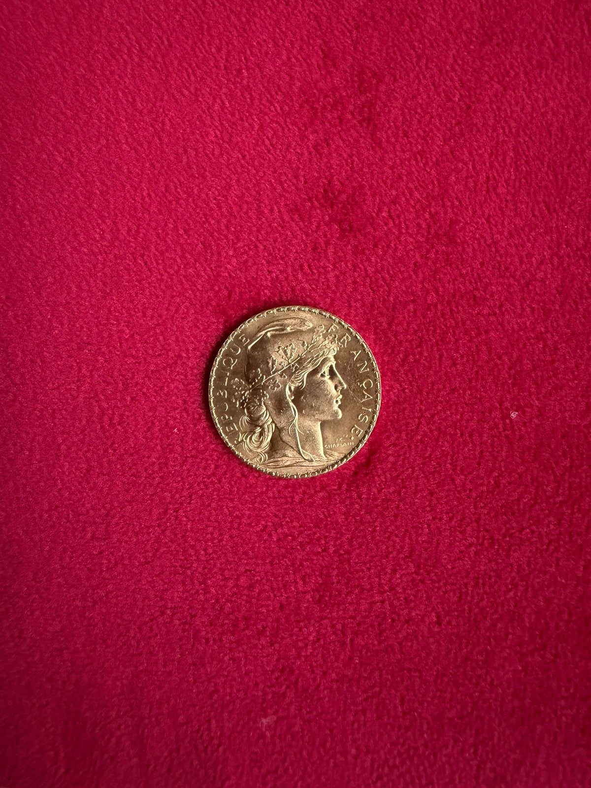 Gouden haan van 20 frank, Ophalen