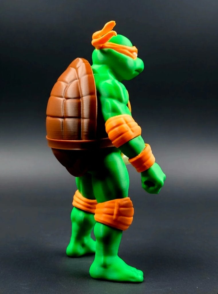Figurine Michel-Ange en forme de tortue ninja de 12,5 cm, Enlèvement ou Envoi, Neuf