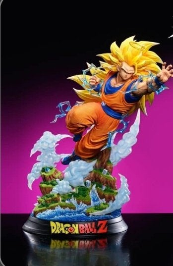 Goku SSJ3 Closed Mouth Version King Studio, Ophalen, Zo goed als nieuw