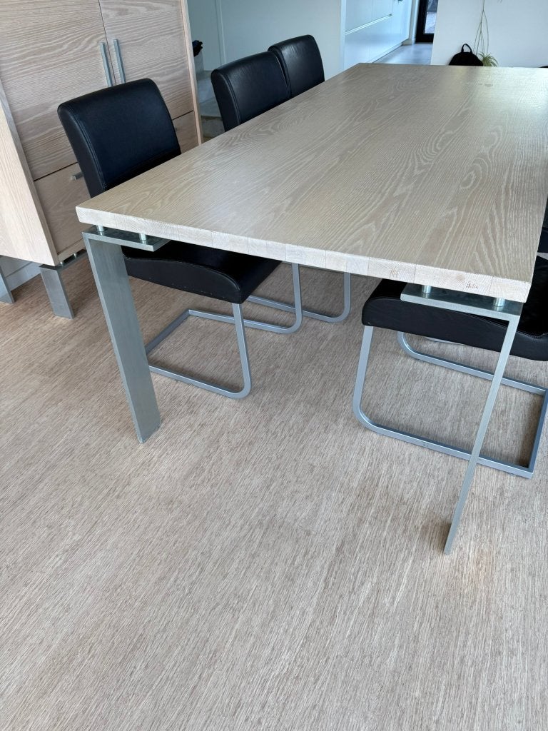 Eettafel, Ophalen, Gebruikt, Eikenhout, 50 tot 100 cm