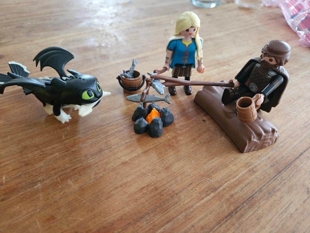 Playmobil Dragons Hikkie en Astrid met babydraak 70040, Enfants & Bébés, Jouets | Playmobil, Comme neuf, Ensemble complet, Enlèvement ou Envoi