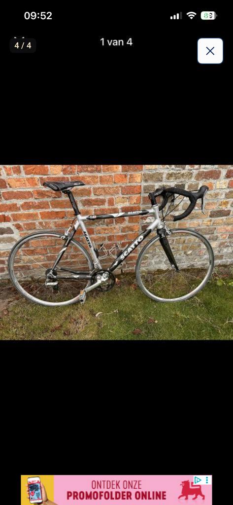 Koersfiets scatto, Vélos & Vélomoteurs, Enlèvement, Comme neuf
