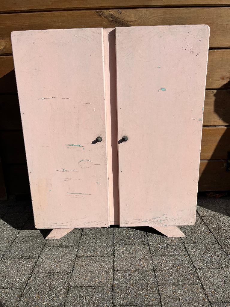 Vintage roze poppen kleerkast 1953, Ophalen