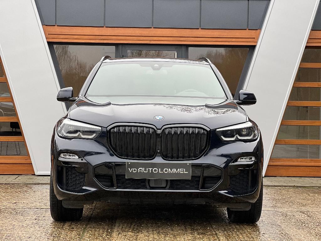 BMW X5 45e '21 -M SPORT/ LUCHT/ 360CAMERA/LED/GARANTIE, Automaat, 4 deurs, Blauw, Leder
