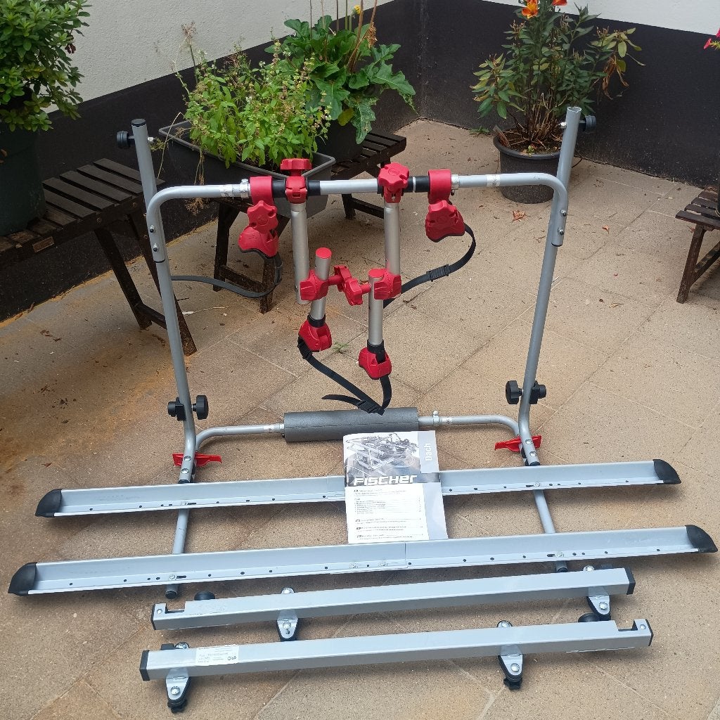 Fischer Fietsendrager met daklift voor twee fietsen, Ophalen, 2 fietsen, Zo goed als nieuw, Dakdrager