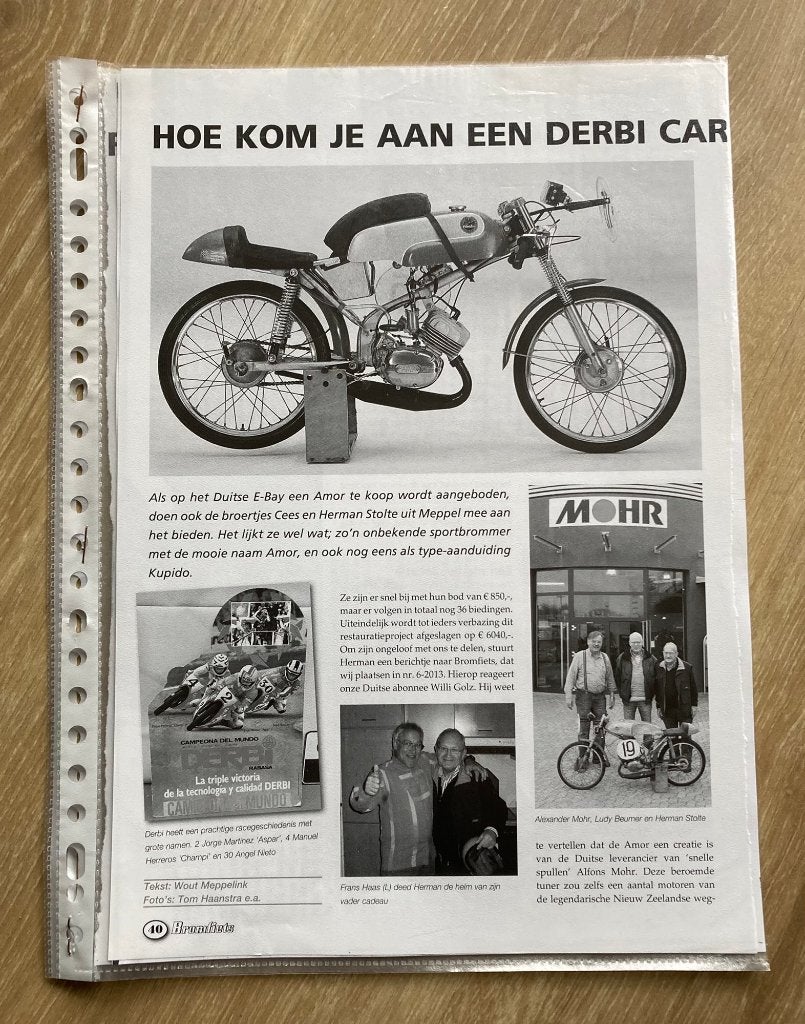 Map met documentatie Derbi Carrera Cliente Productieracer, Envoi, Comme neuf