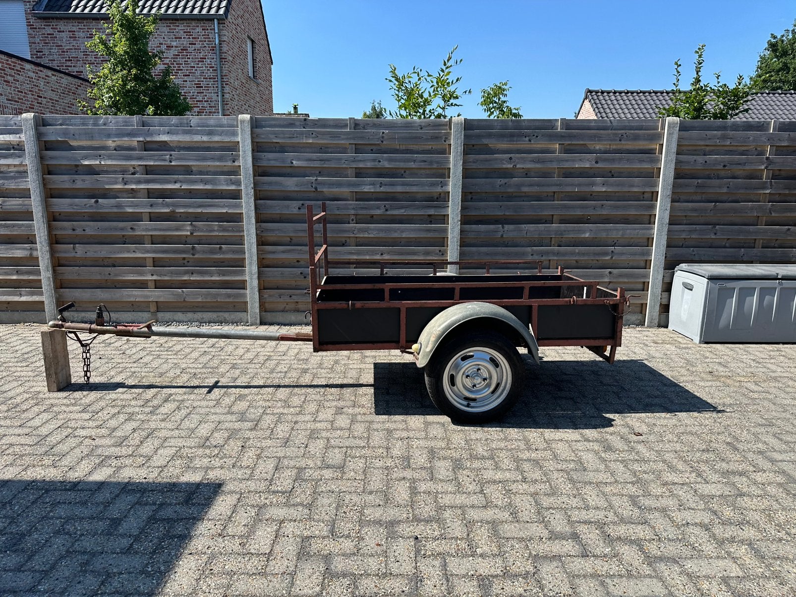 Aanhangwagen remork 100cm x 180 cm goede staat, Ophalen, Zo goed als nieuw