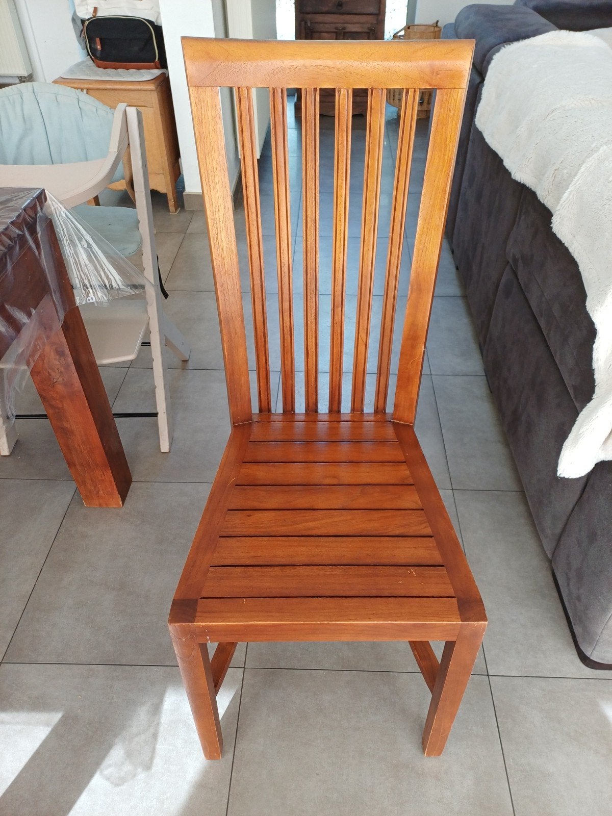 4 chaises en Teck, Maison & Meubles, Enlèvement ou Envoi