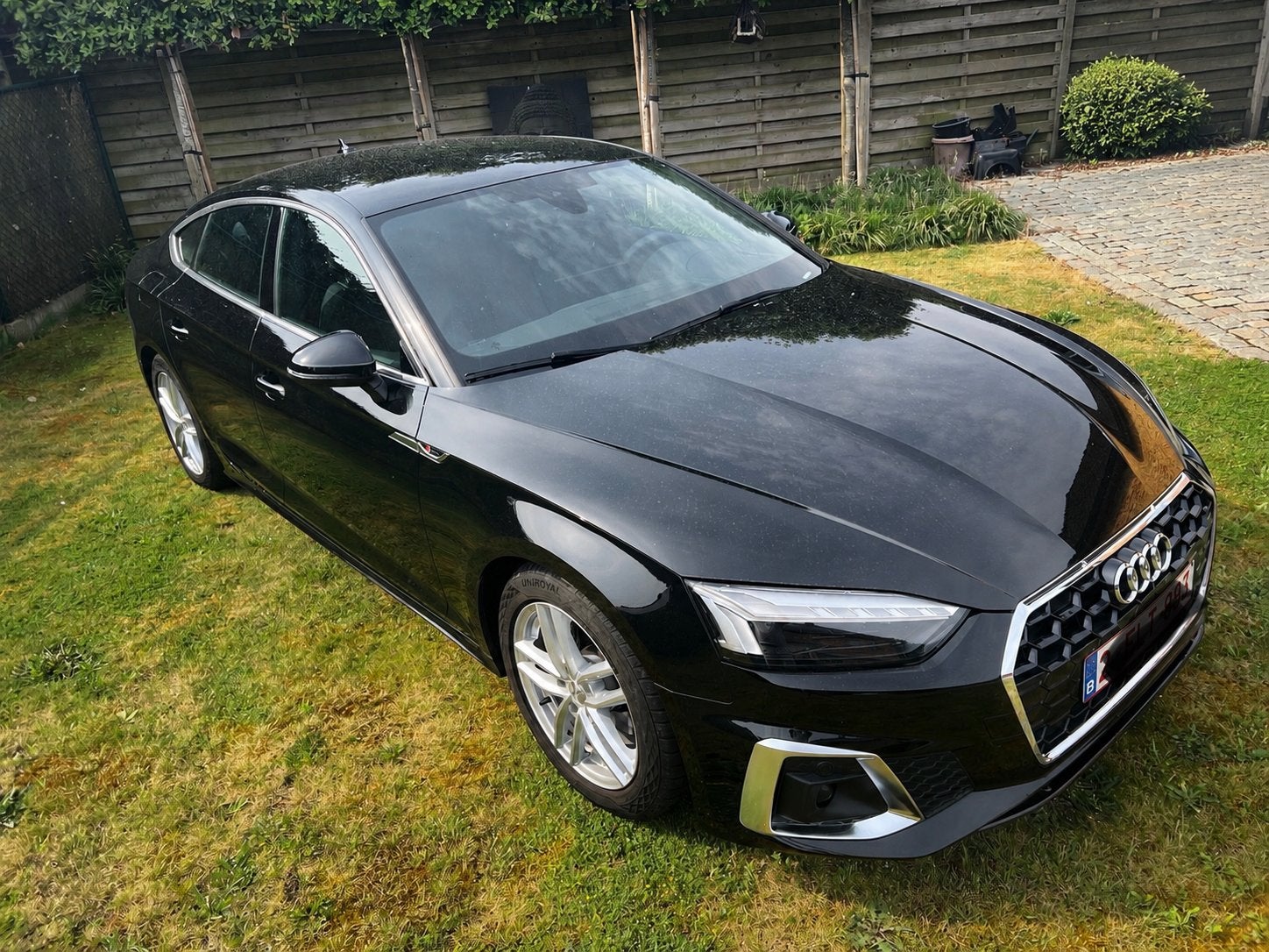 Audi A5 sportback 35TFSI mild hybride S line, Auto's, Audi, Automaat, 4 cilinders, 1984 cc, Zwart