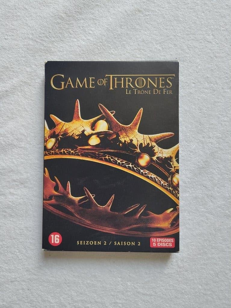 Set DVD Game of Thrones saison 2, CD & DVD, DVD | TV & Séries télévisées, Enlèvement ou Envoi, Saison 2, Anglais, Science-Fiction et Fantasy