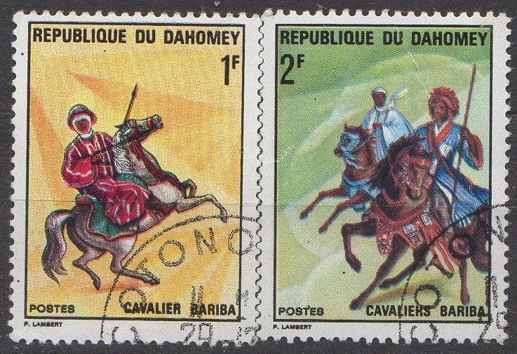 Dahomey - Bariba-krijgers - 1970, Postzegels en Munten, Postzegels | Afrika, Ophalen of Verzenden, Gestempeld