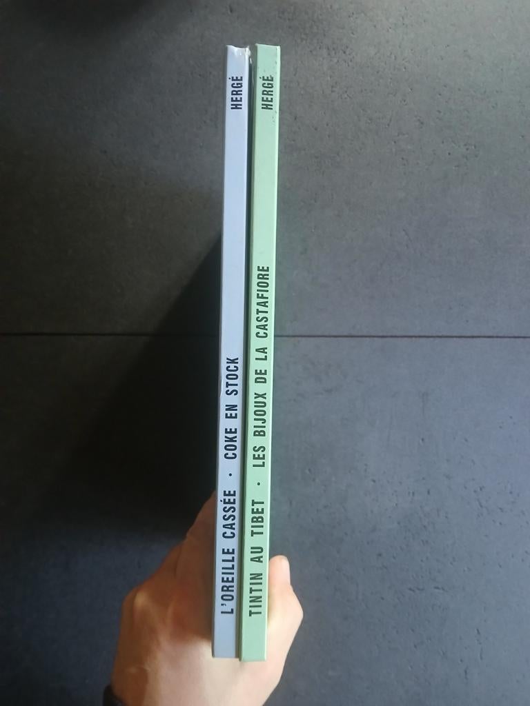 Lot de 2 bd double album tintin, Livres, Enlèvement ou Envoi