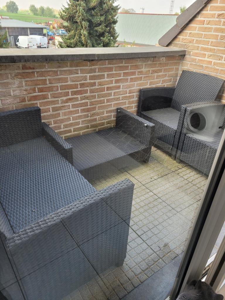 Balkon of tuinset compleet, amper gebruikt!, Tuin en Terras, Ophalen