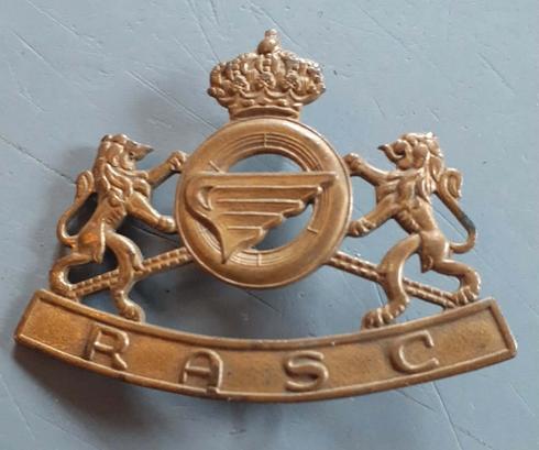 insigne de beret RASC en cuivre, Enlèvement ou Envoi, Armée de terre, Emblème ou Badge