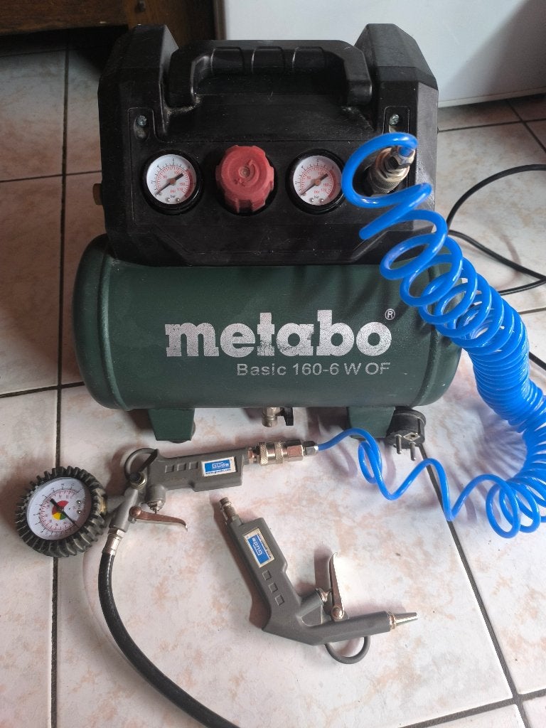 Compresseur Metabo Basic 160-6 W OF, Bricolage & Construction, Moins de 25 litres, Enlèvement, Utilisé, 6 à 10 bars