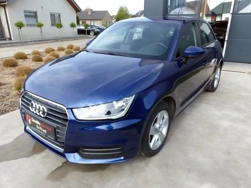Audi A1 PDC achter automatische airco, bluetooth, ..., Auto's, Audi, Stof, Blauw, https://public.car-pass.be/vhr/535d60a5-74cc-49bf-964f-afa0965444c2