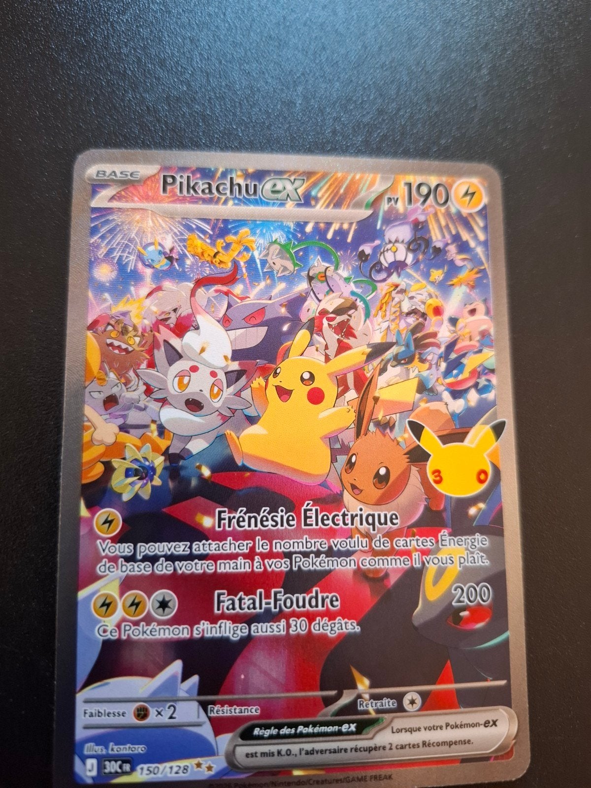 carte pokemon 30 ans pikachu ex, Ophalen of Verzenden, Booster