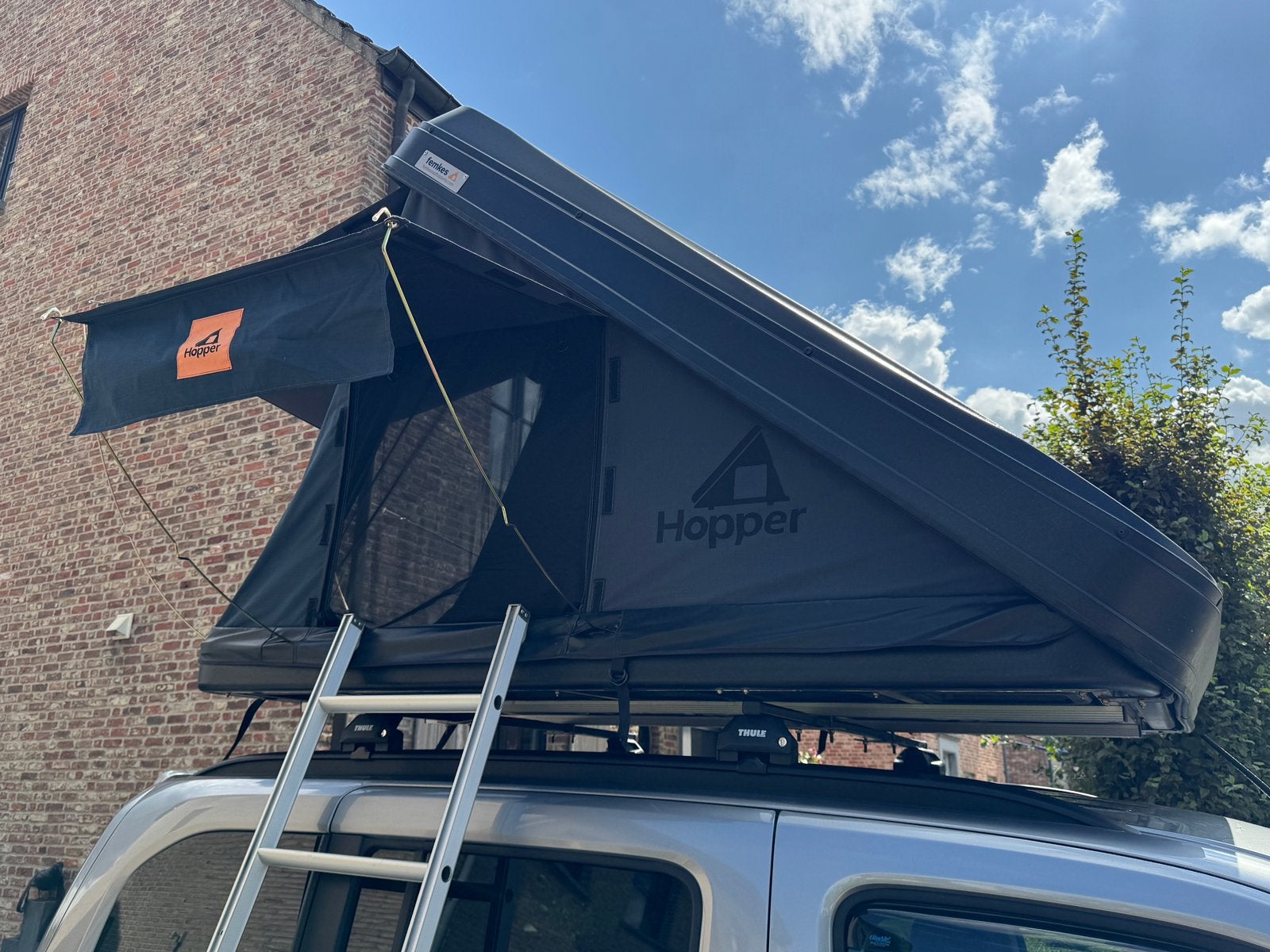 Femkes hopper daktent rooftoo tent hardshell, Caravans en Kamperen, Ophalen, Zo goed als nieuw, Tot en met 2