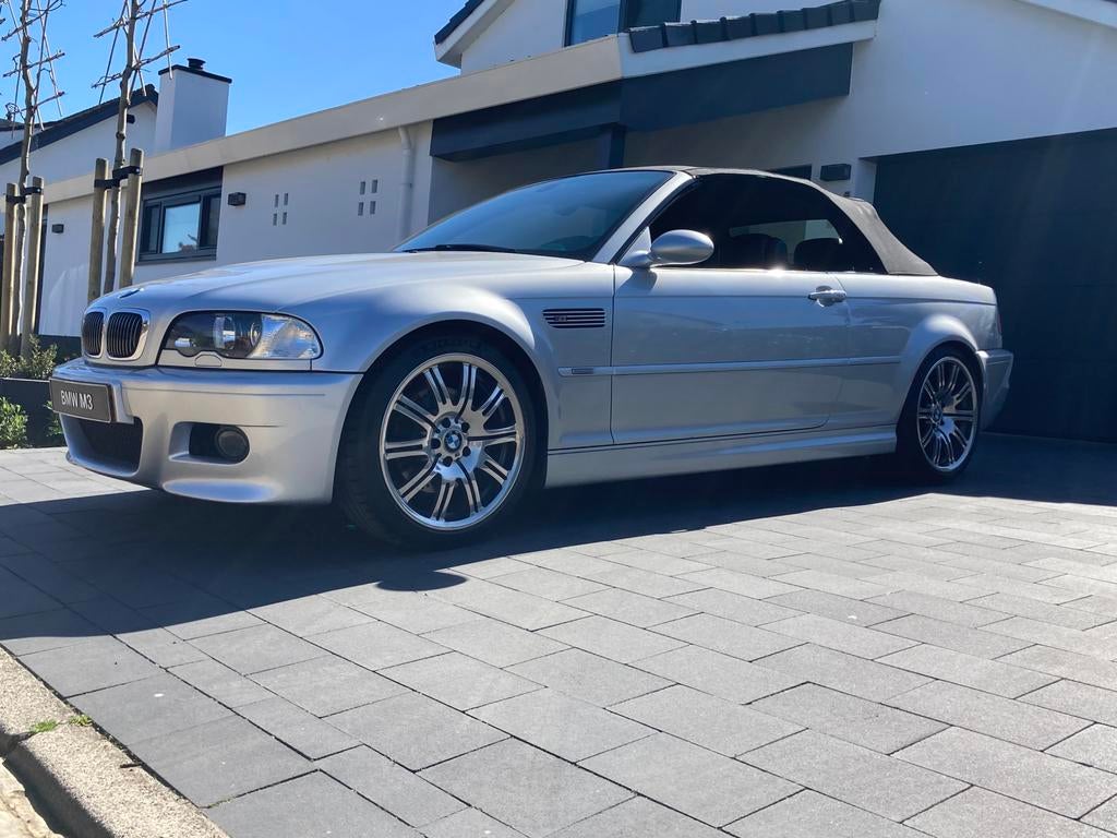 BMW M3 E46 CABRIOLET *ARGENT TITAN*SMG*XÉNON*NAVI*19 POUCES, Cuir, Achat, Cabriolet, Noir