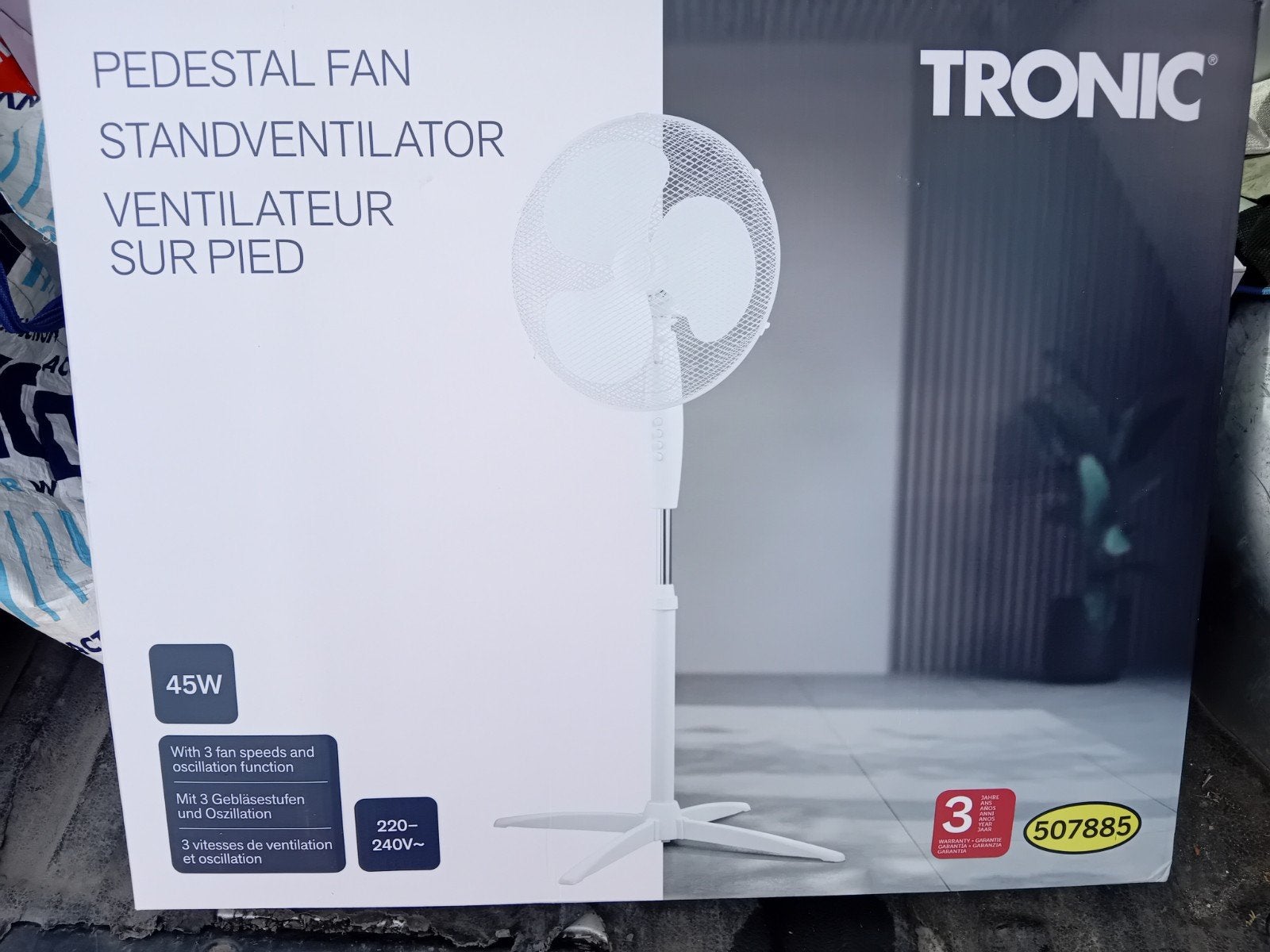 Ventilateurs Tronic neuve, Enlèvement ou Envoi, Neuf, Ventilateur de sol