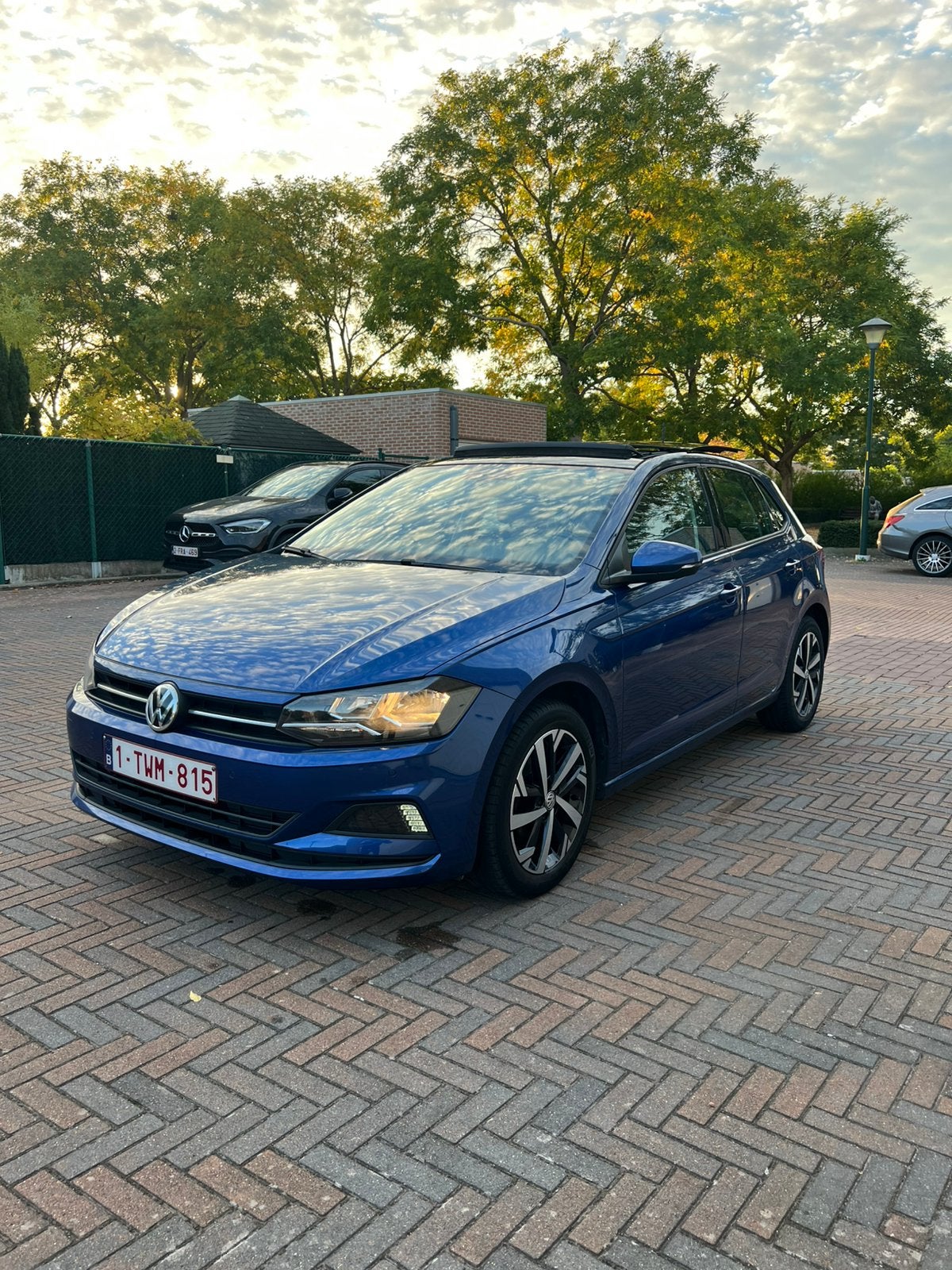 Volkswagen Polo 2018, Auto's, Voorwielaandrijving, Stof, Blauw, 48 kW
