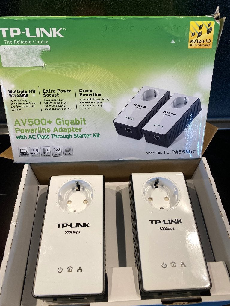 Powerline adapterset TP link, Computers en Software, Ophalen of Verzenden, Gebruikt, TP link