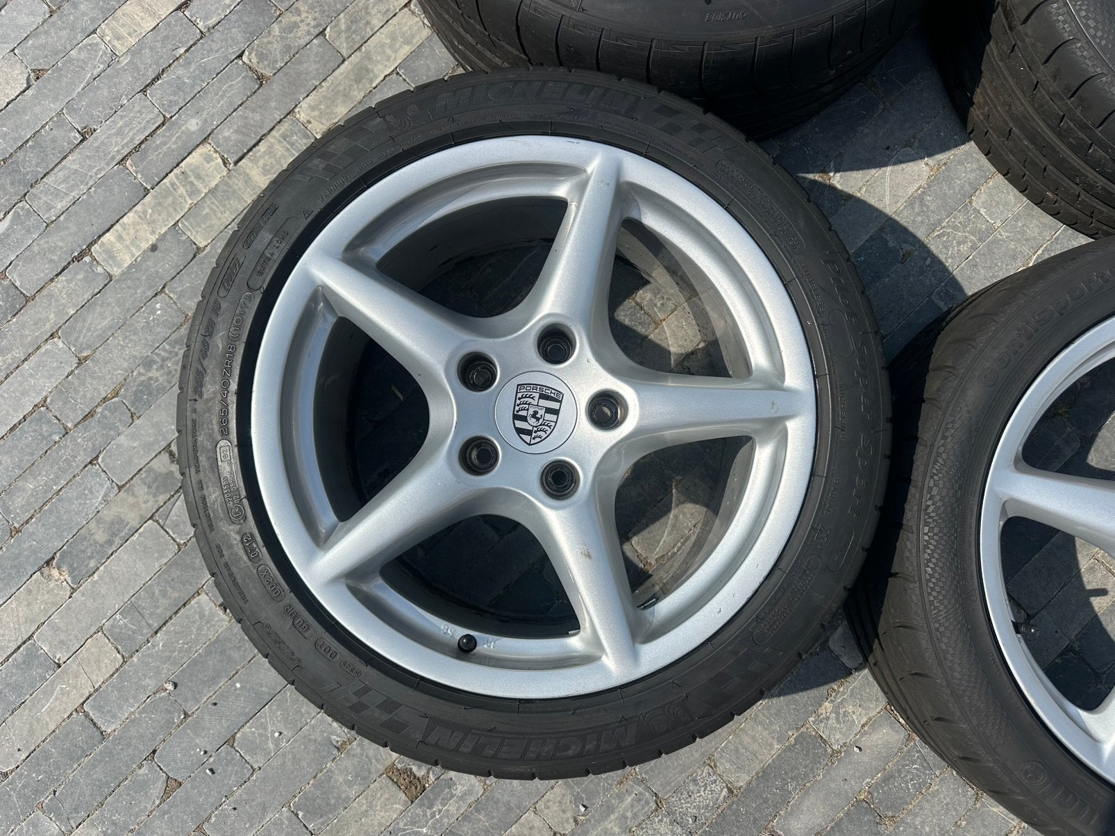 Porsche 997 originele 18” velgenset met banden, Ophalen, 18 inch, Banden en Velgen, Overige