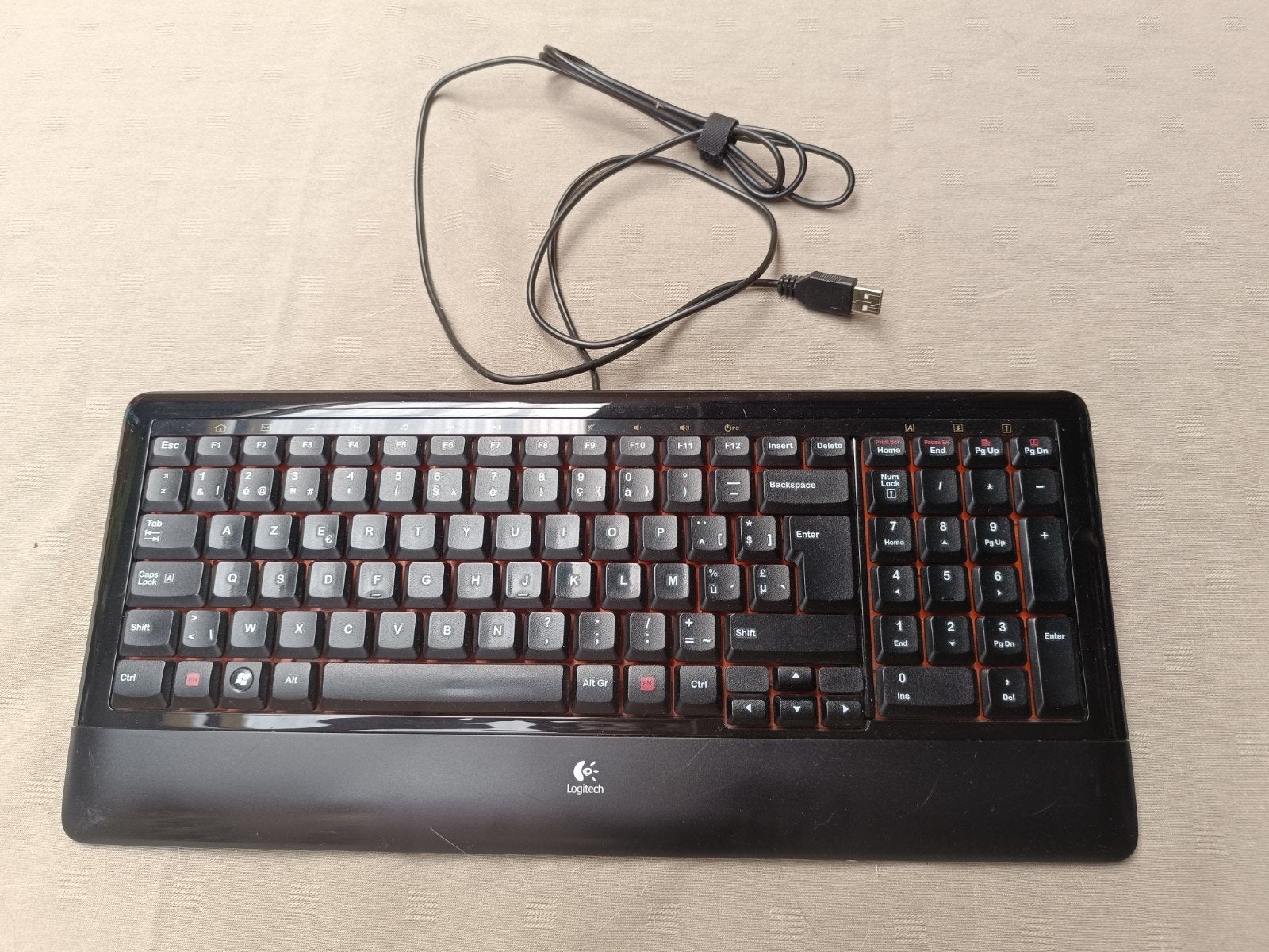 Clavier Logitech, Informatique & Logiciels, Enlèvement, Utilisé, Gaming, Logitech klavier