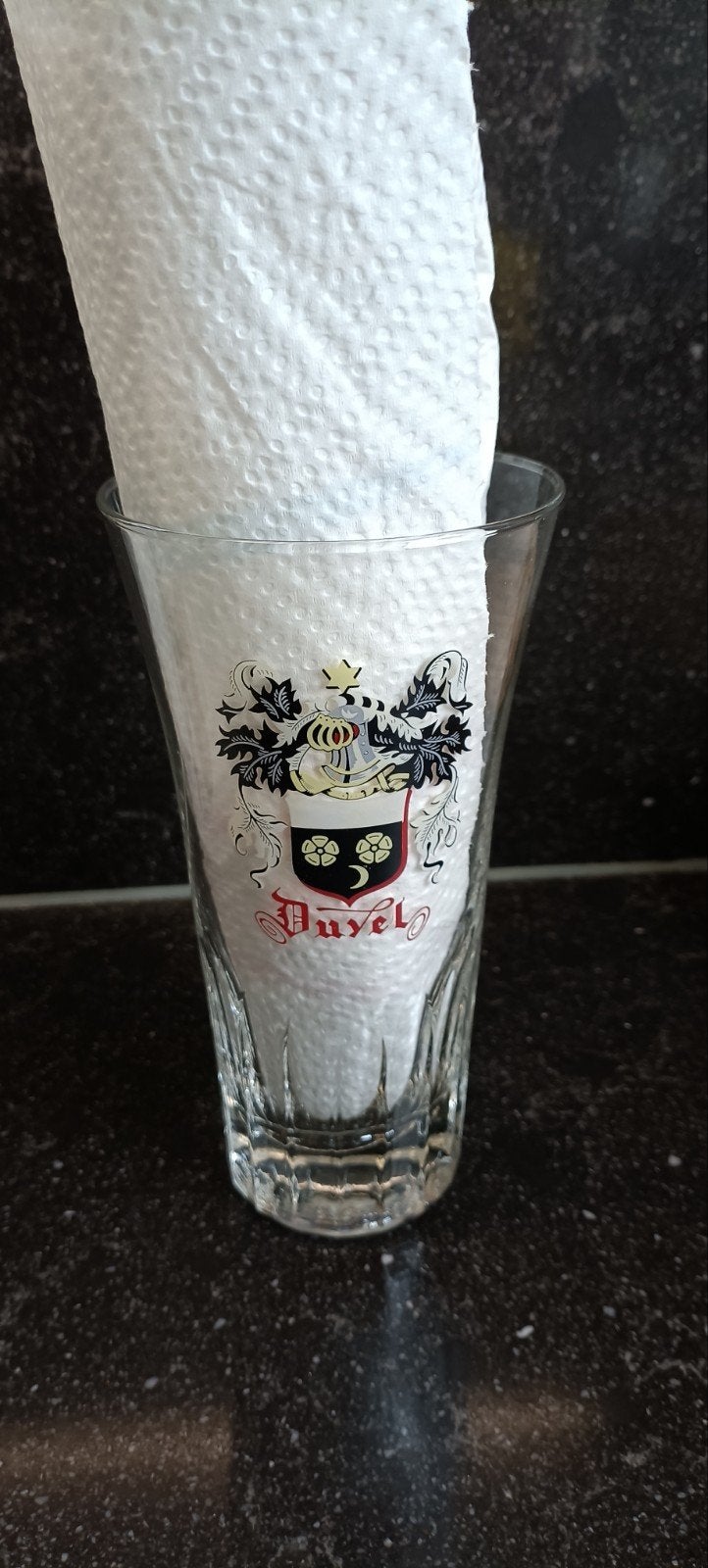 Oud perfekt Duvelglas /kleine duvel jaren 50 / 60, Verzamelen, Biermerken, Ophalen of Verzenden