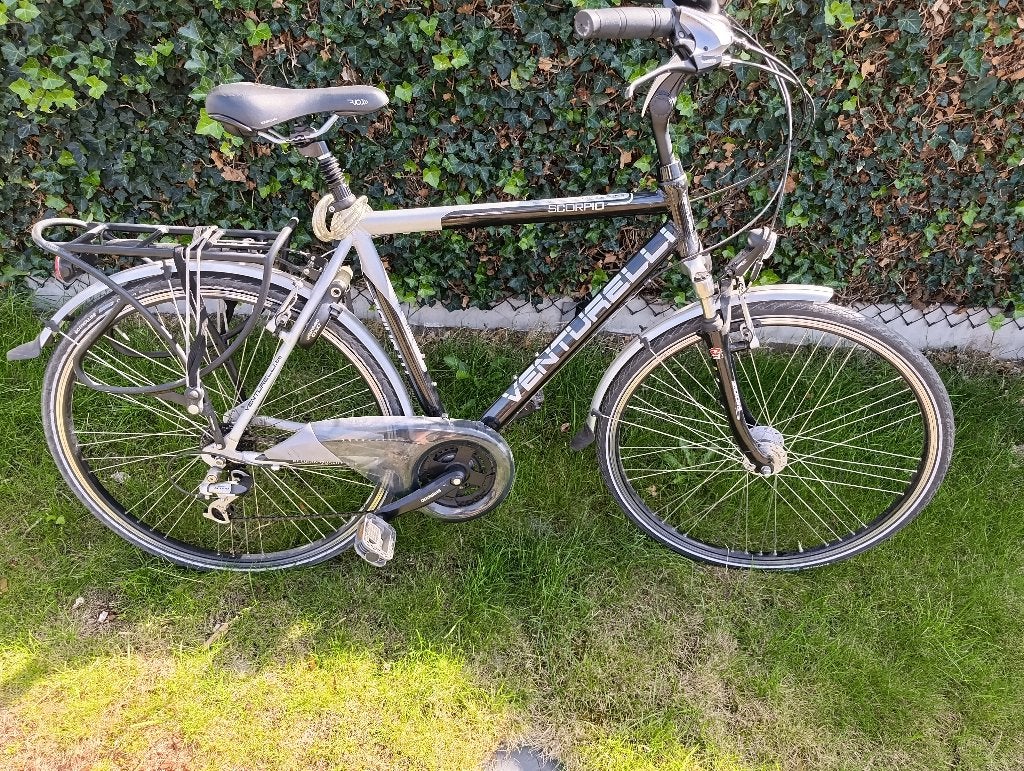 Mannen fiets Venturelli, Gebruikt, Versnellingen, 57 tot 61 cm, Trommelrem
