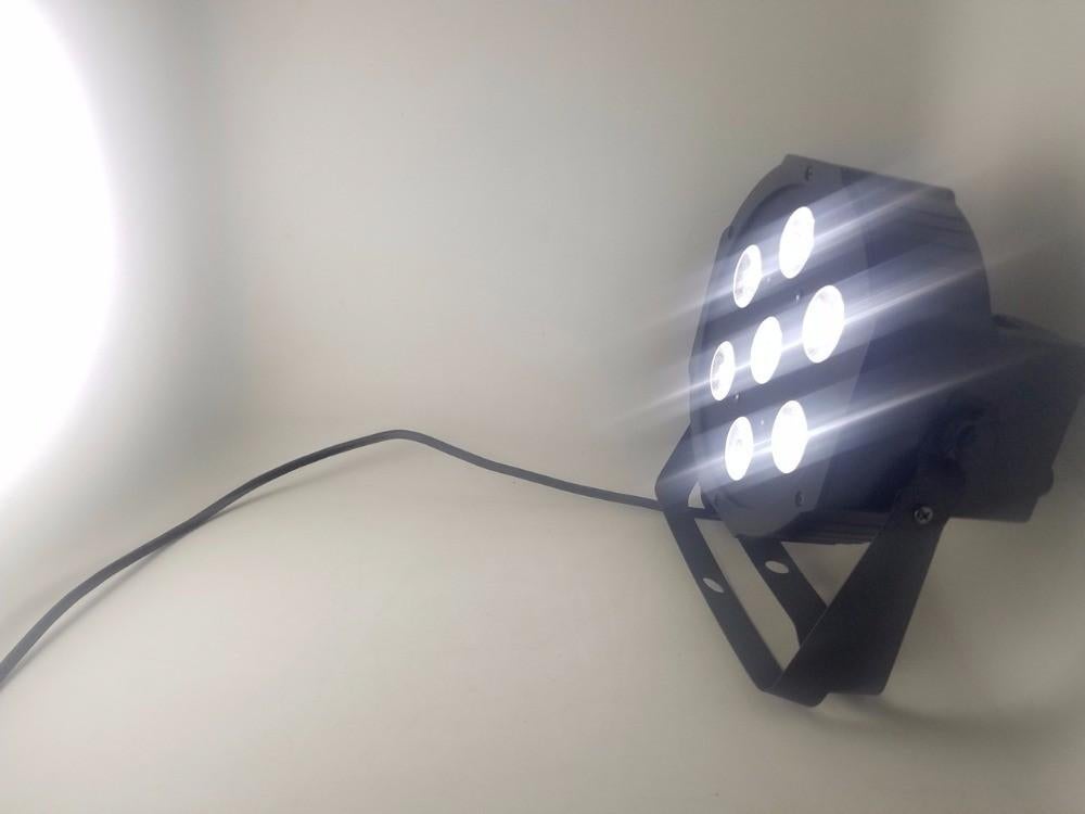 Nieuwe FIRST CLASS 7 X 24 W RGBWAUV FLAT LED PAR, Ophalen of Verzenden, Nieuw, Complete set