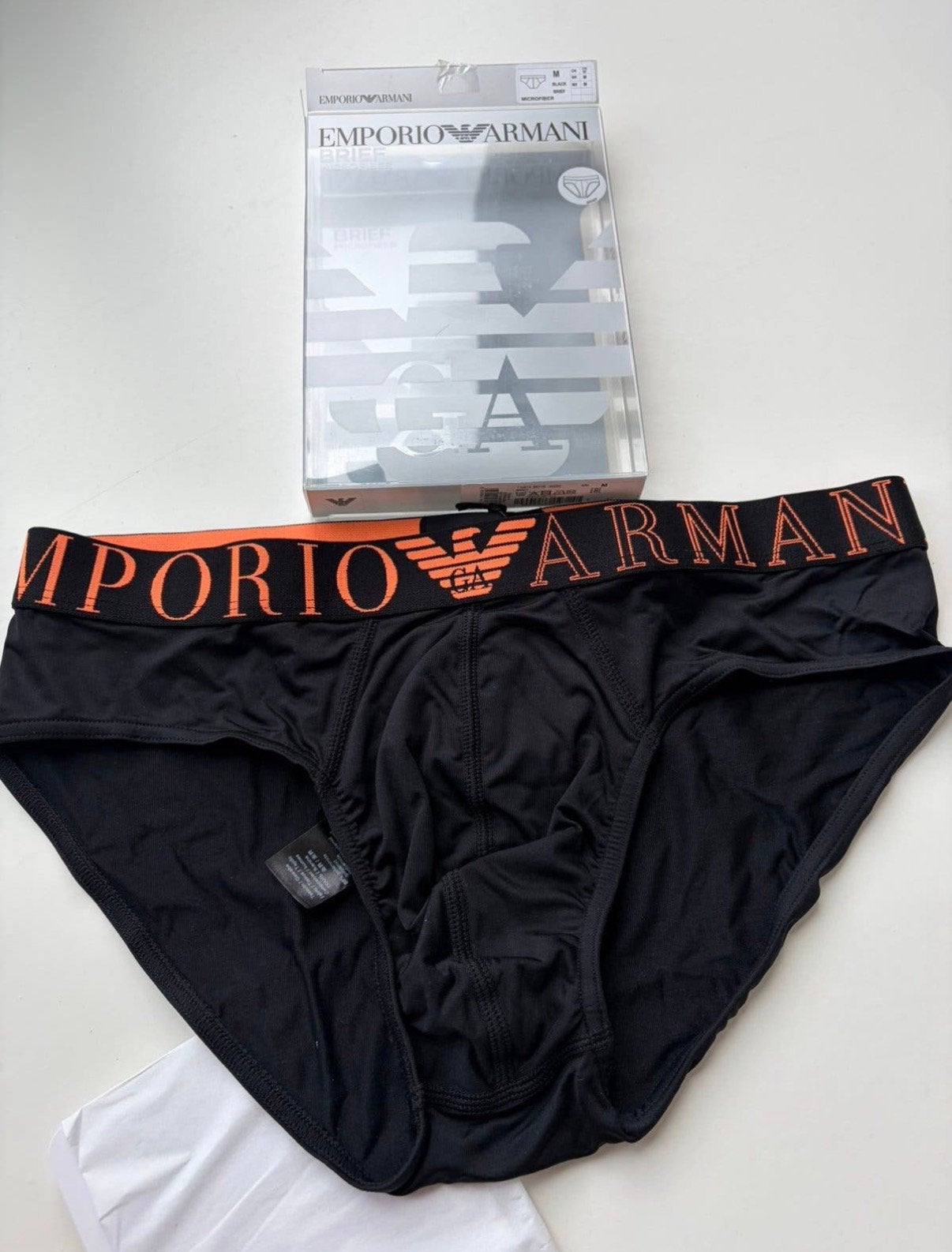 Culotte en polyamide Emporio Armani, Envoi, Noir, Slip