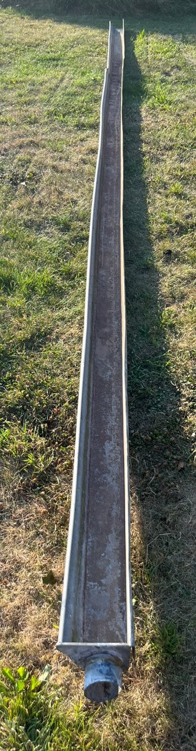 Apok zinken dakgoot NTRL - 7,5m * 0.8mm, Ophalen, Gebruikt, 6 meter of meer, Zink