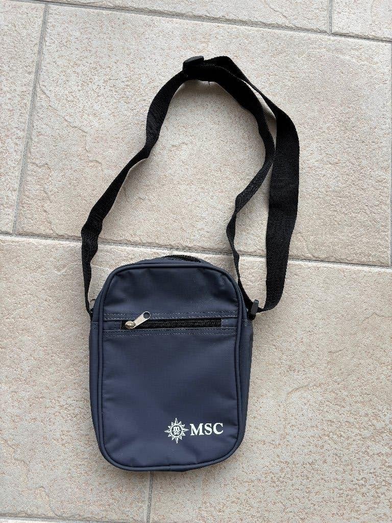 MSC reistas travelbag met draagriem 18x24x5cm, Blauw, Minder dan 40 cm, Nieuw, Minder dan 35 cm