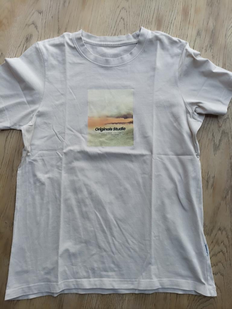 T-shirt imprimé beige Jack&Jones taille 164, Kinderen en Baby's, Kinderkleding | Maat 164, Ophalen of Verzenden, Zo goed als nieuw