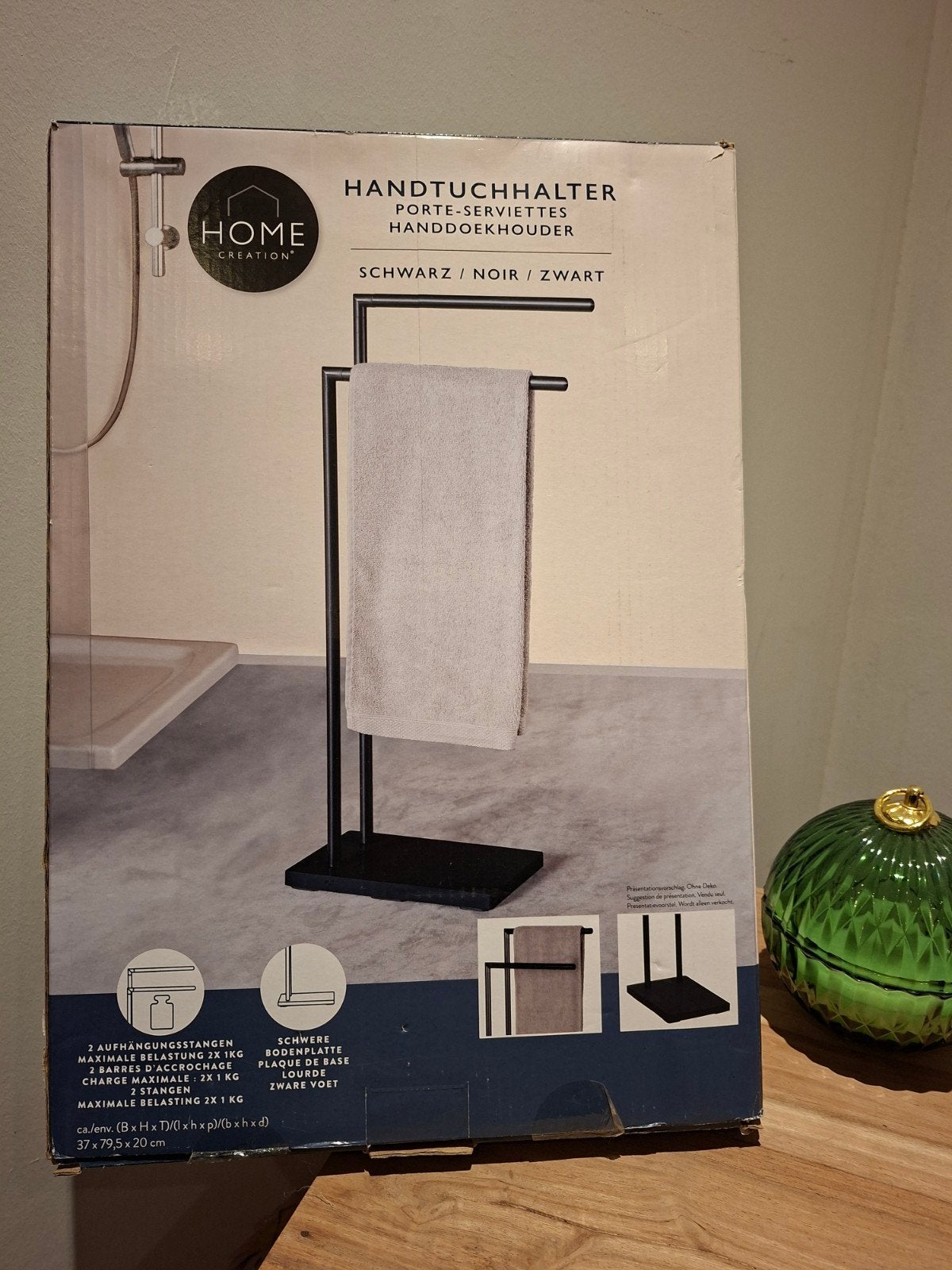 zwart handdoekenrek, Huis en Inrichting, Ophalen, Zwart, Handdoekenrek