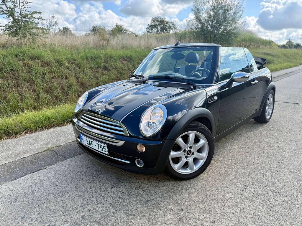 MINI Cooper AIRCO - LEDEREN RECARO SPORTZET- SUPER GROOT OND, Auto's, Mini, Bedrijf, Te koop, Cabrio, ABS, Airbags, Airconditioning