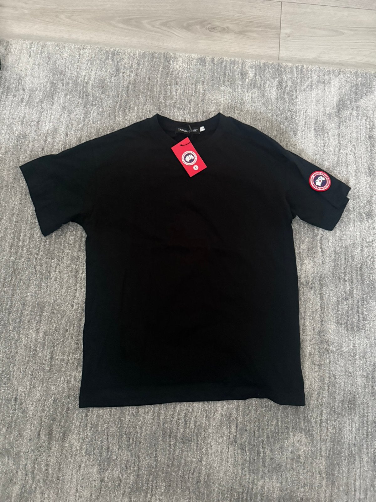 Canada Goose t-shirt, Kleding | Heren, T-shirts, Ophalen, Zo goed als nieuw, Maat 52/54 (L), Zwart