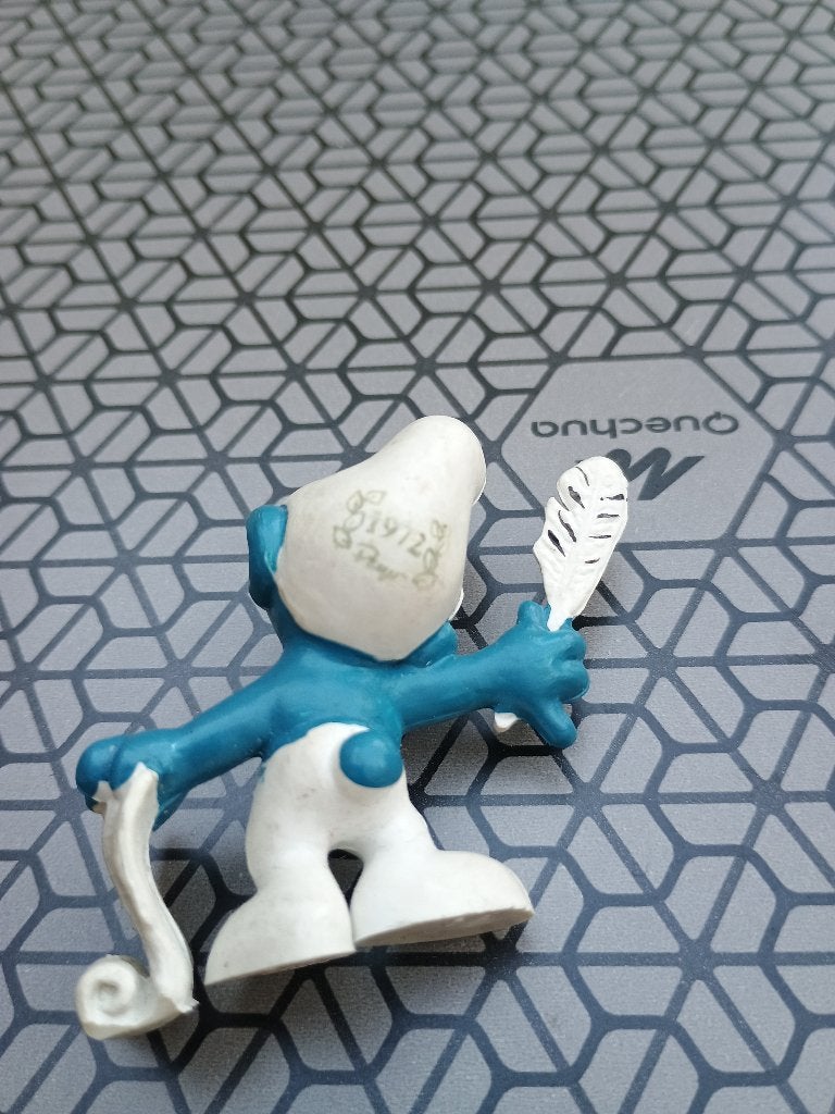 Schtroumpf poète – Schtroumpf jubilé 1972 – 2.0022, Collections, Enlèvement ou Envoi, Utilisé, Schtroumpf Poète, Poupée, Figurine ou Peluche