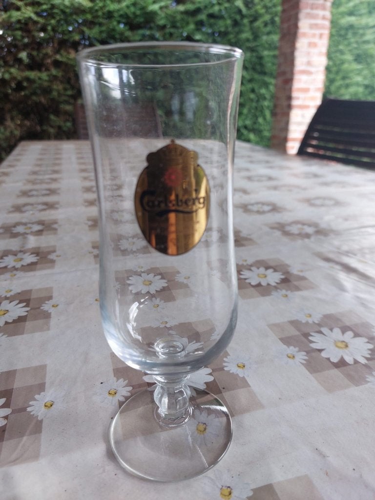 Bierglas Carlsberg 0,2 liter, Ophalen of Verzenden, Zo goed als nieuw, Glas of Glazen, Overige merken