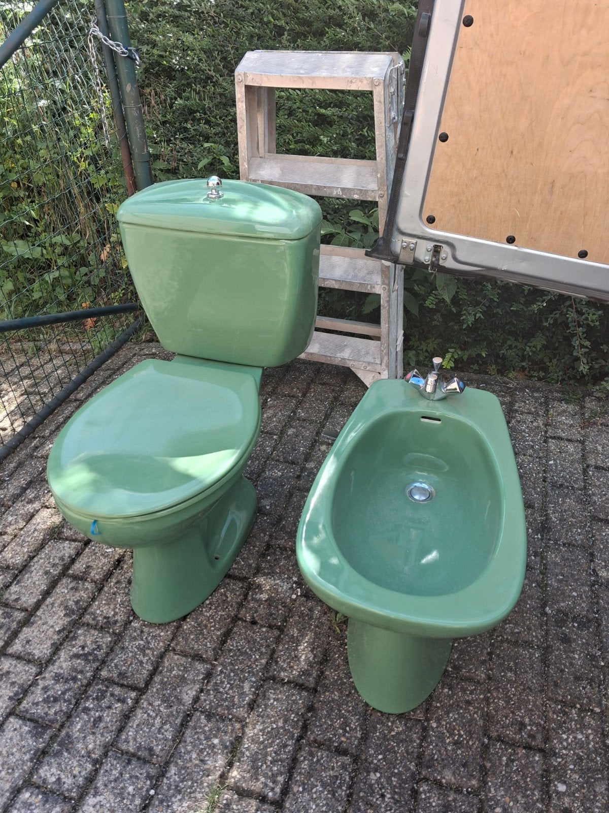 Vintage toilet en bidet villeroy en boch, Ophalen, Toilet