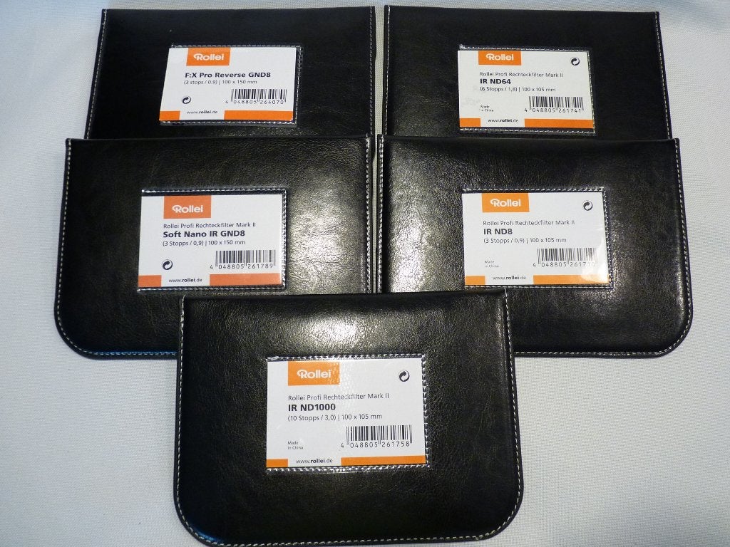Rollei Rechteckfilter Kit, adapterringen, 5 filterglazen 10, Enlèvement ou Envoi, Comme neuf, Lentille additionnelle/convertisseur