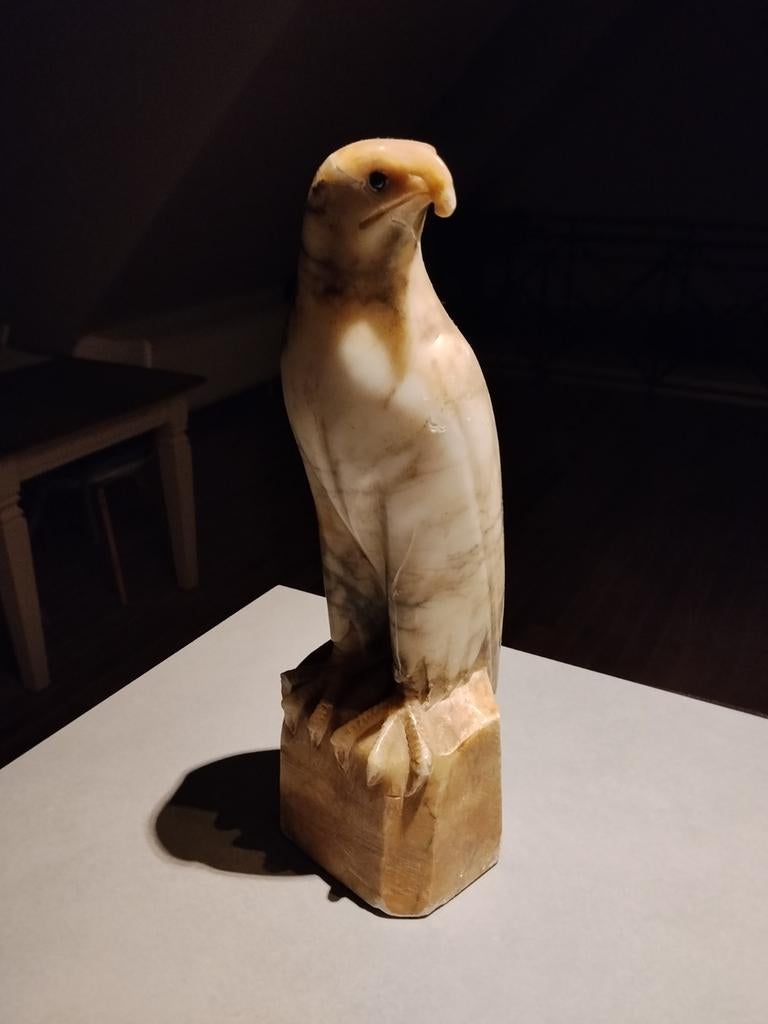Antiek Marmer adelaar beeld, Ophalen