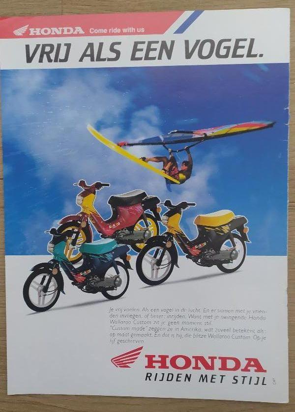 papieren advertentie Honda Wallaroo Custom, Ophalen of Verzenden