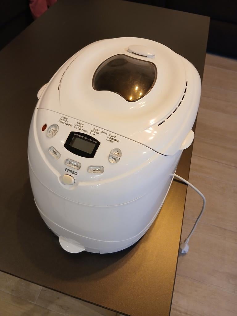 Broodmachine Primo zo goed als nieuw, Electroménager, Machines à pain, Enlèvement, Comme neuf, Avec minuteur, Plus de 10 programmes