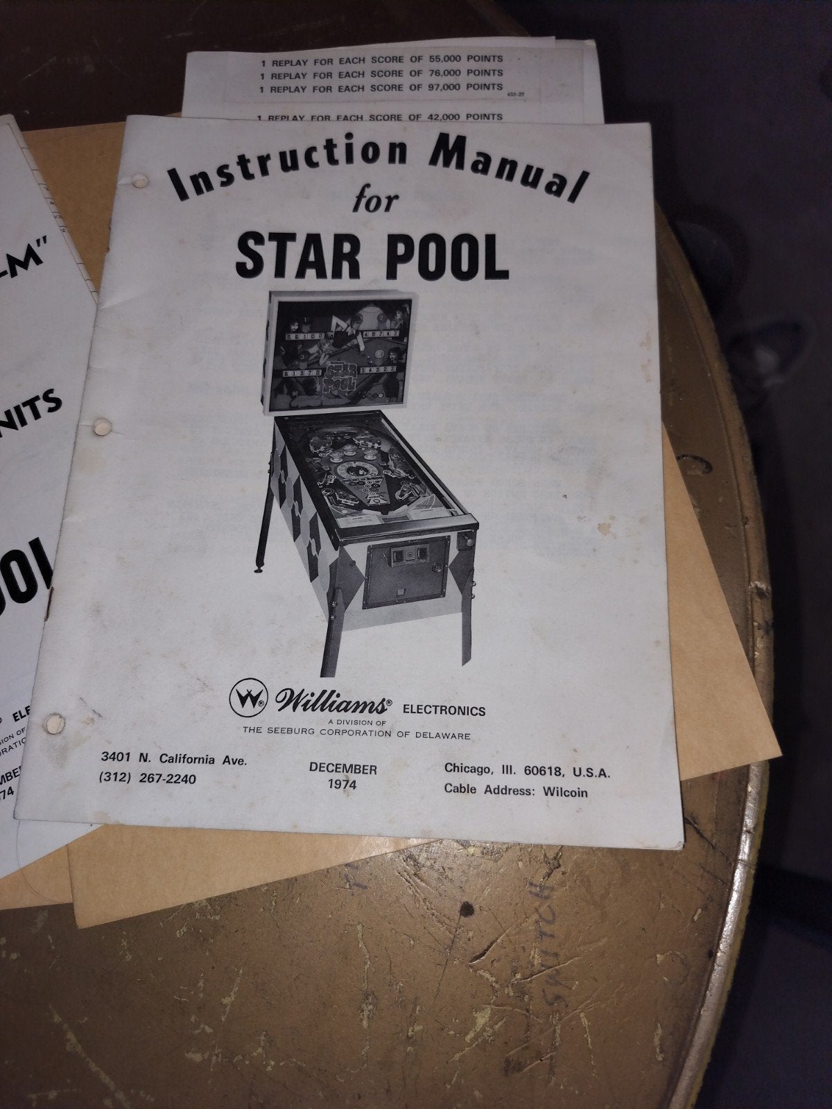 Service manual Williams flipperkast, Collections, Machines | Flipper (jeu), Utilisé, Mécanique, Williams, Enlèvement